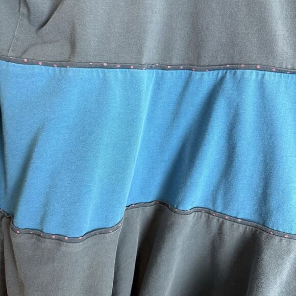 Matilda Jane Cardigan Women Size M Blue Colorblock Open Front Stretch - Picture 11 of 15